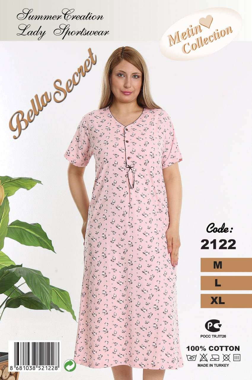 Metin 2122 ночная рубашка M, L, XL