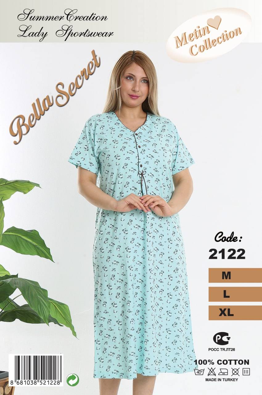 Metin 2122 ночная рубашка M, L, XL