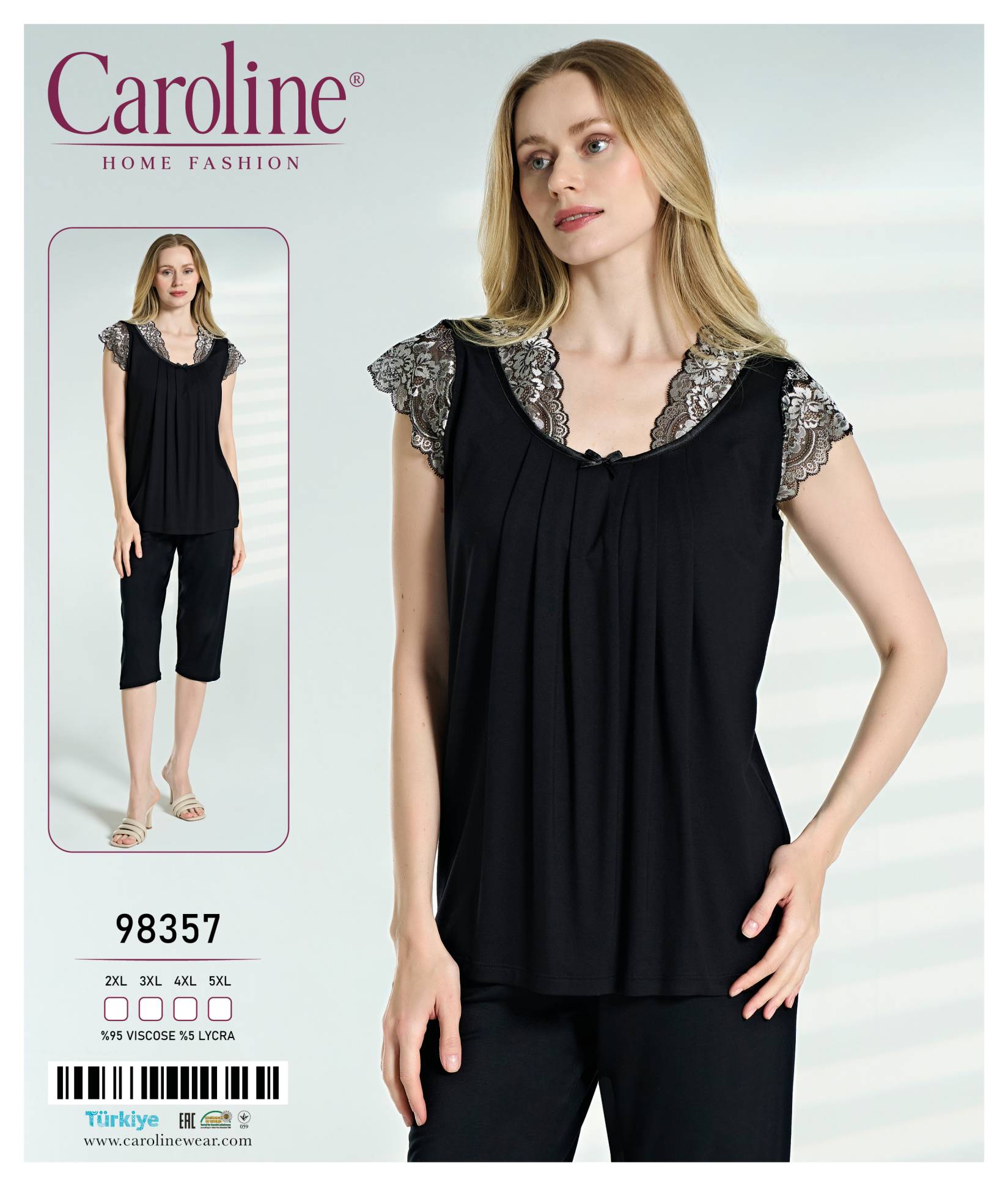 Caroline 98357 пижама 2XL, 3XL, 4XL, 5XL