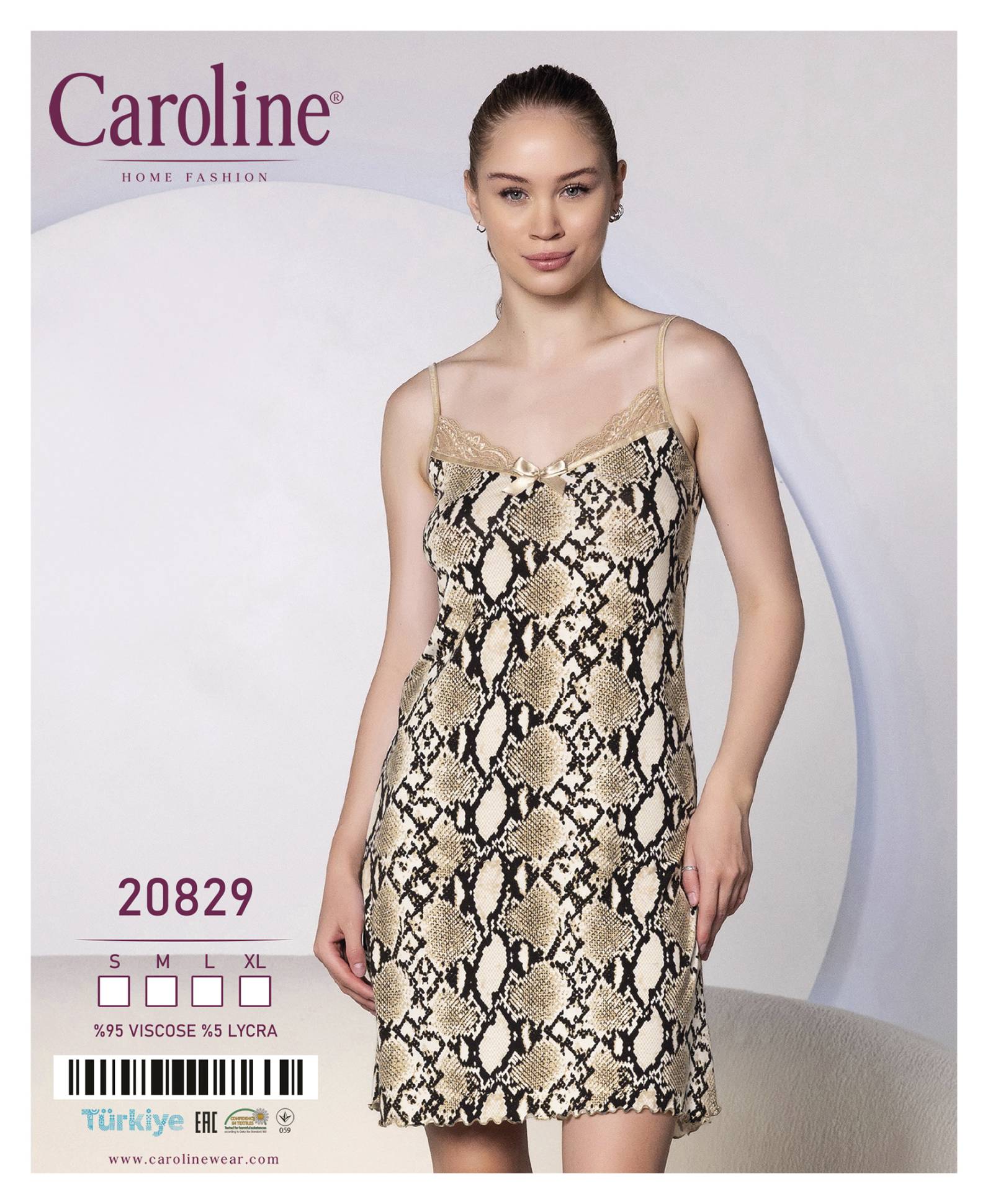 Caroline 20829 ночная рубашка S, M, L, XL
