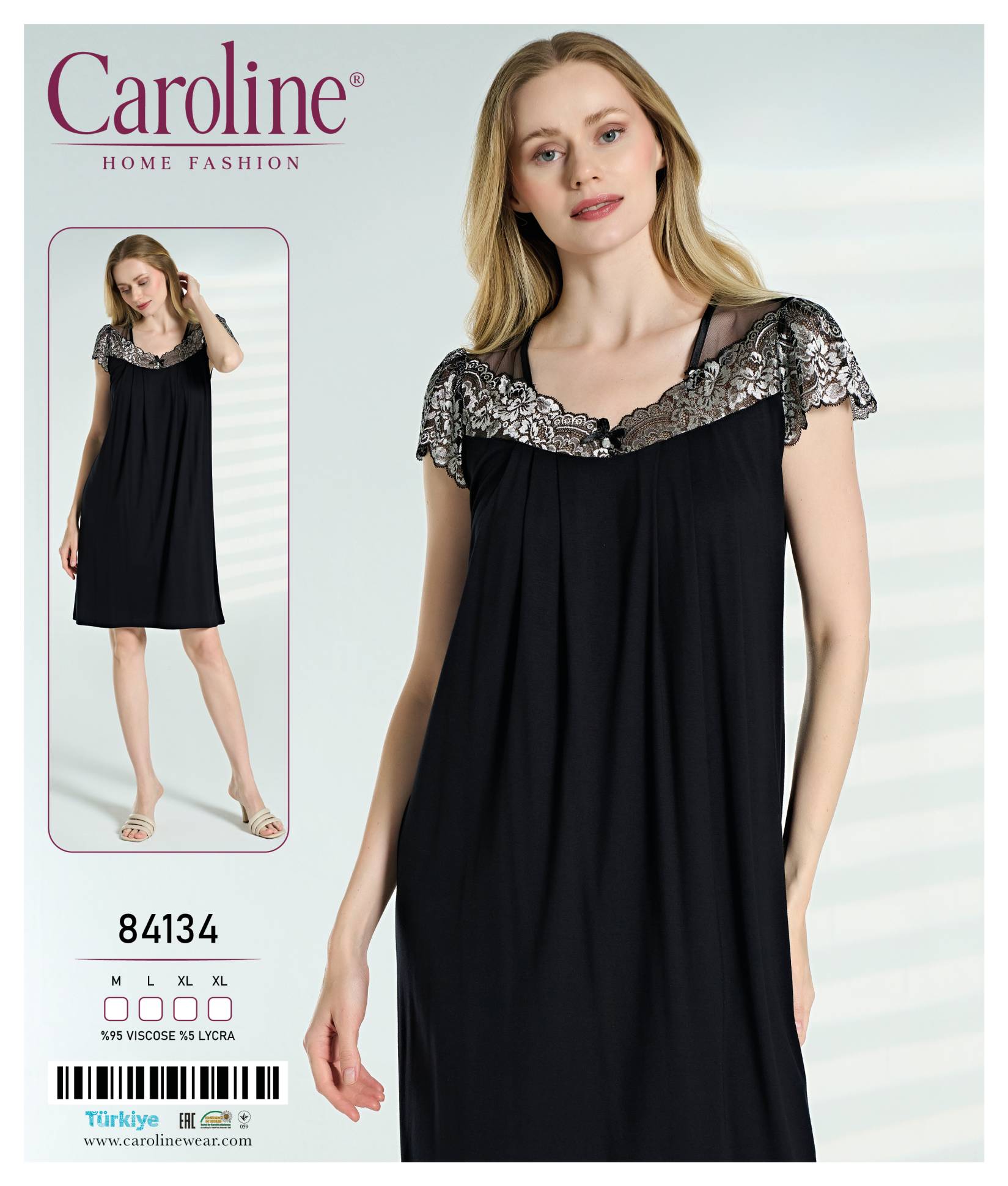 Caroline 84134 ночная рубашка M, L, XL, XL