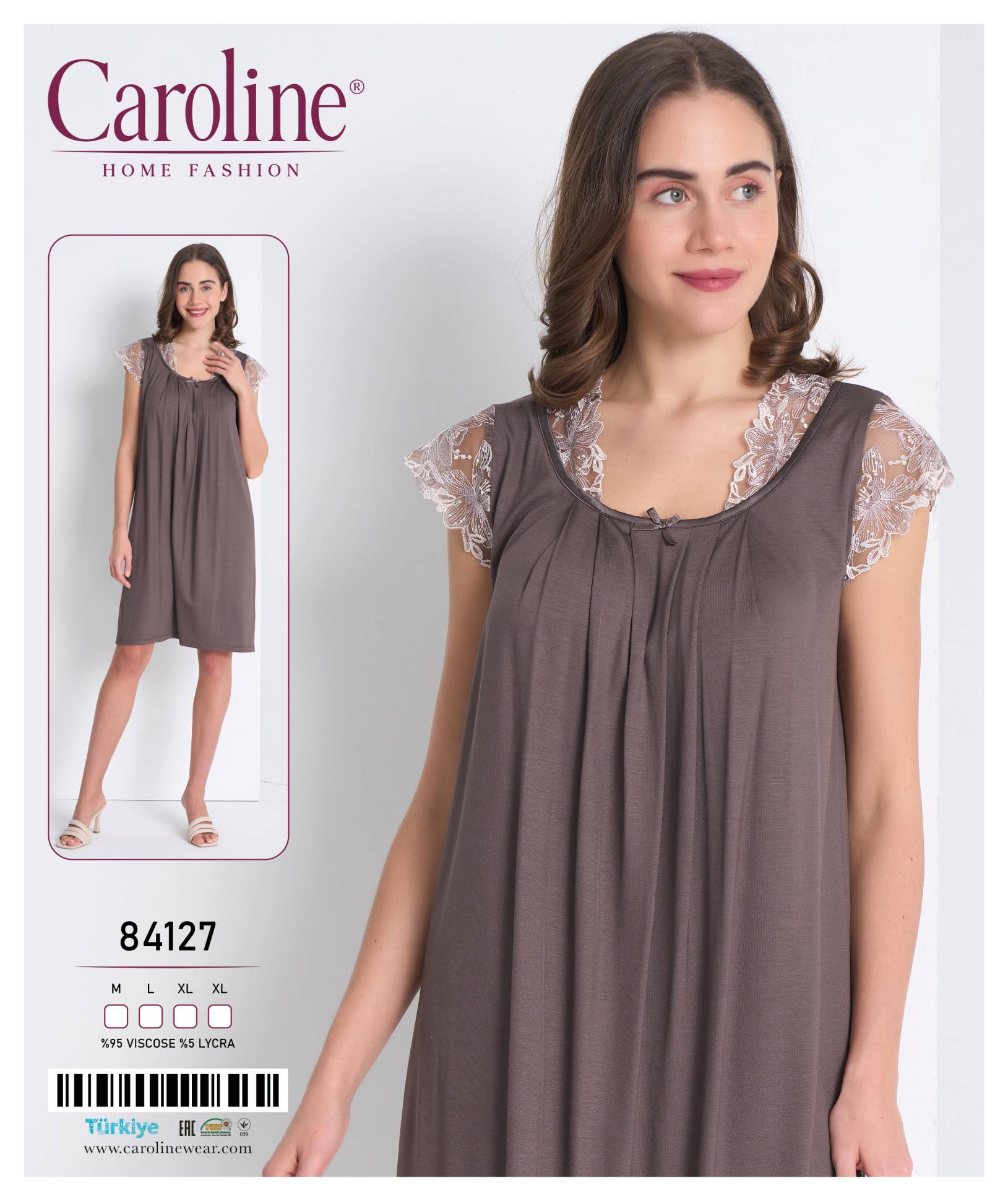 Caroline 84127 ночная рубашка M, L, XL, XL