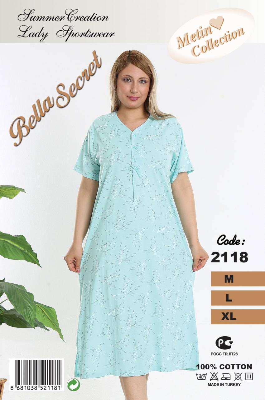 Metin 2118 ночная рубашка M, L, XL