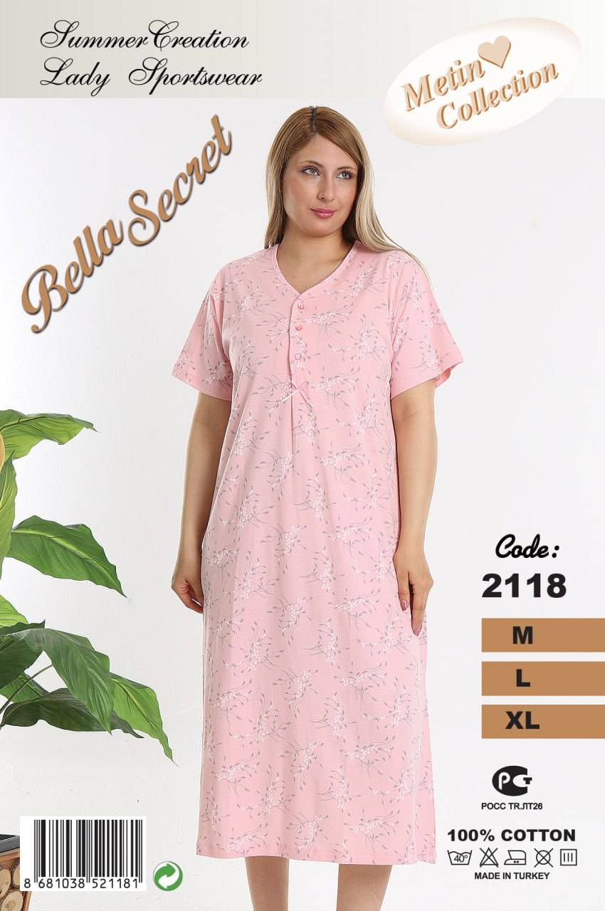 Metin 2118 ночная рубашка M, L, XL
