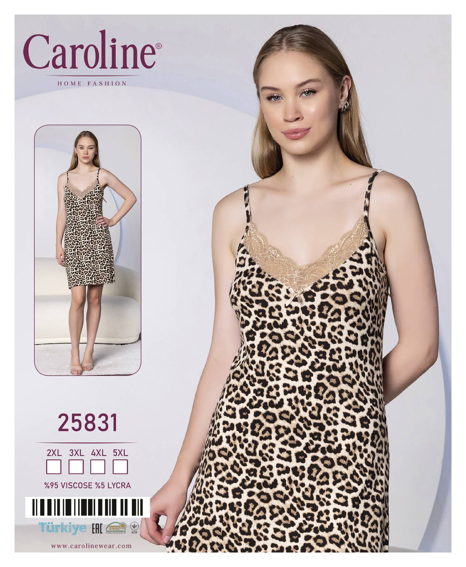 Caroline 25831 ночная рубашка 2XL, 4XL
