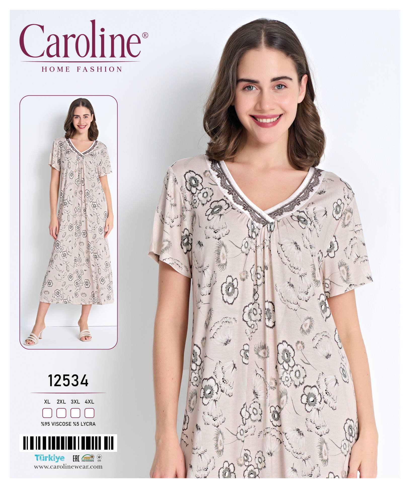 Caroline 12534 ночная рубашка XL