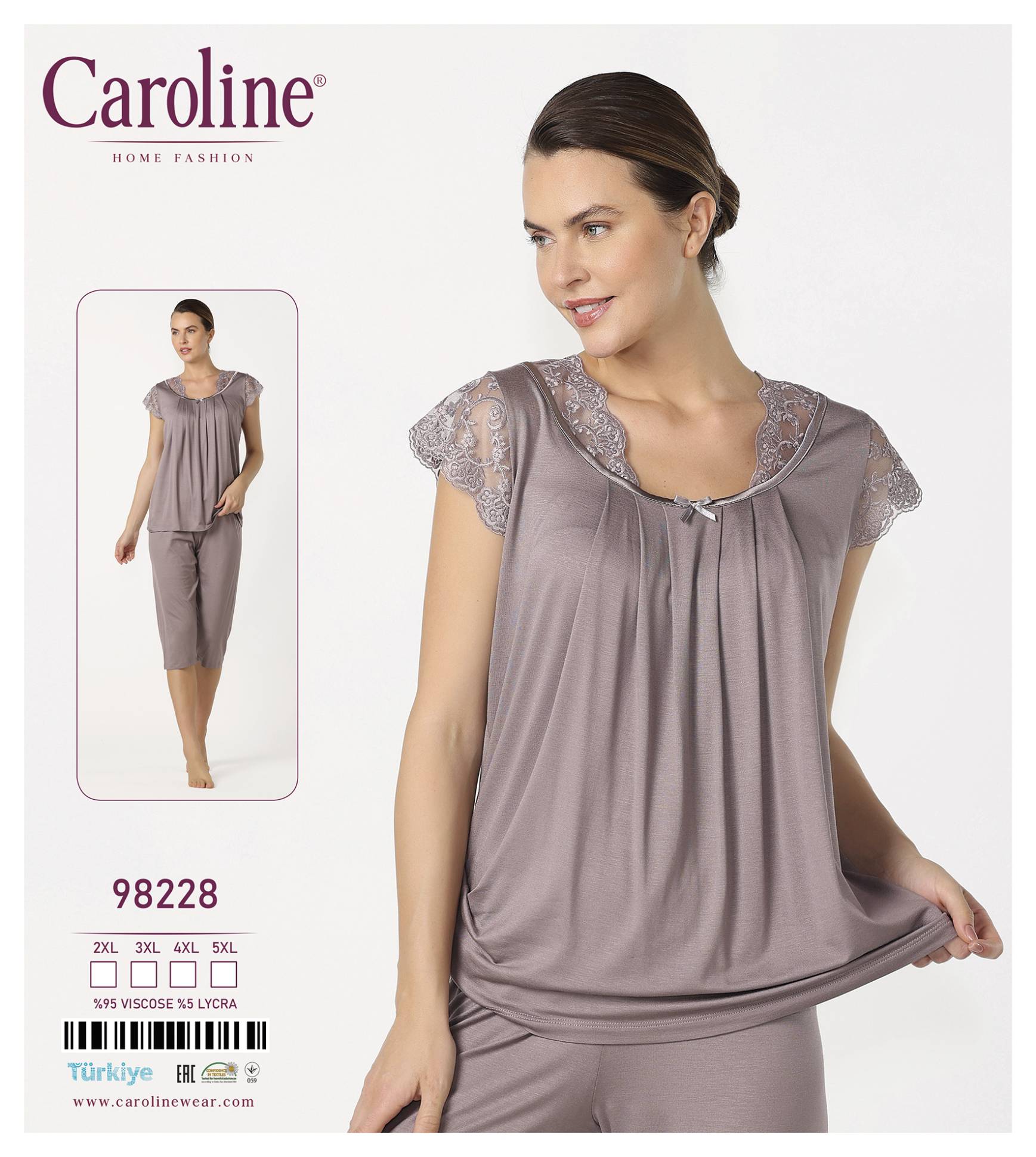 Caroline 98228 пижама 4XL, 5XL