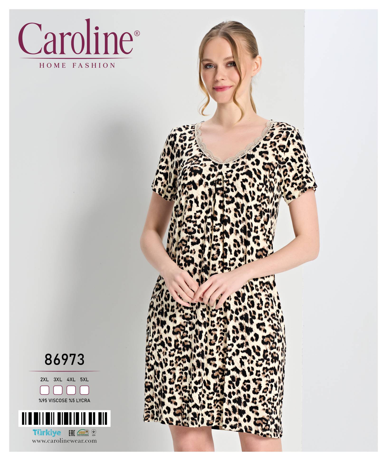 Caroline 86973 ночная рубашка 2XL, 3XL, 4XL, 5XL