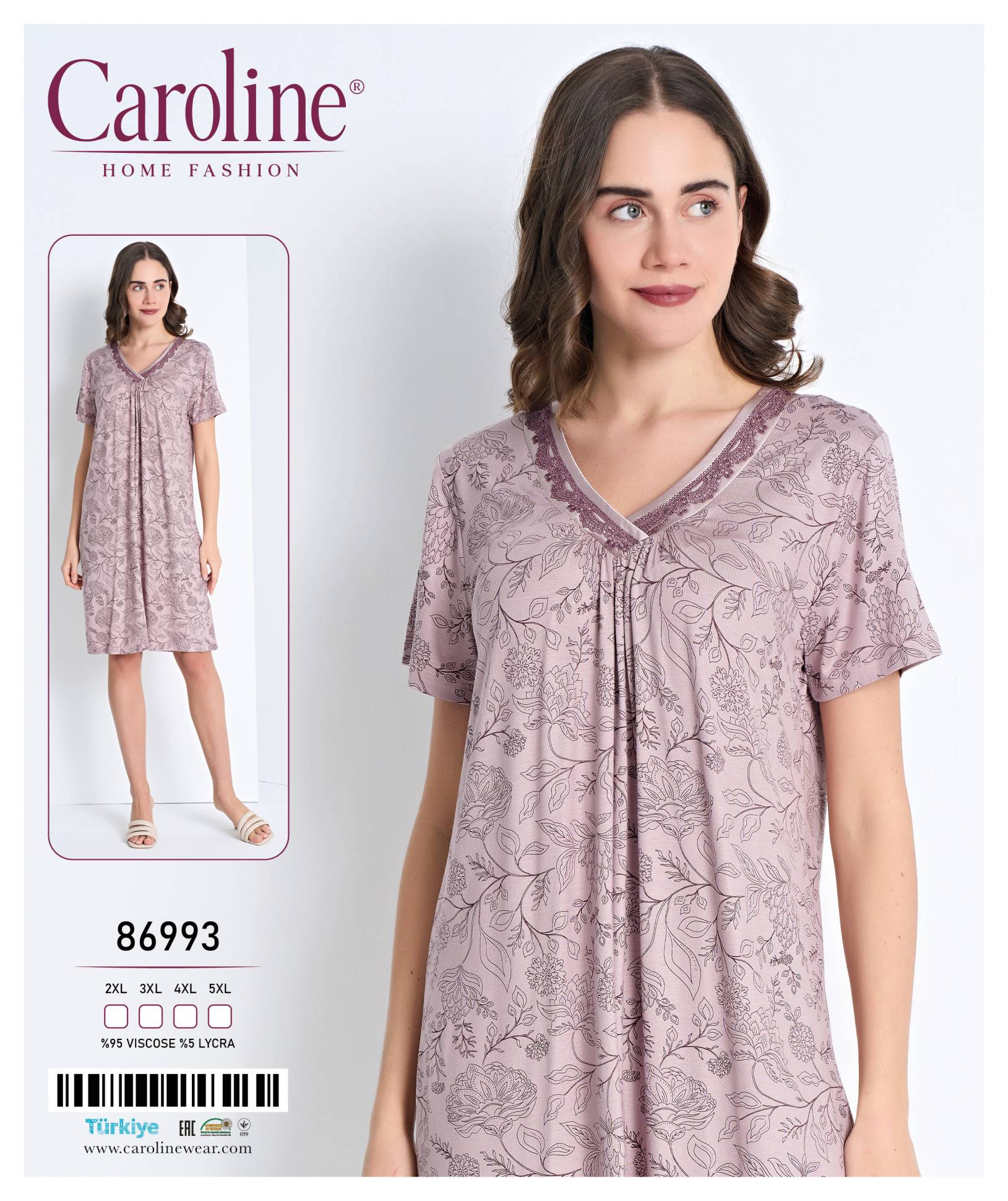 Caroline 86993 ночная рубашка 2XL, 5XL