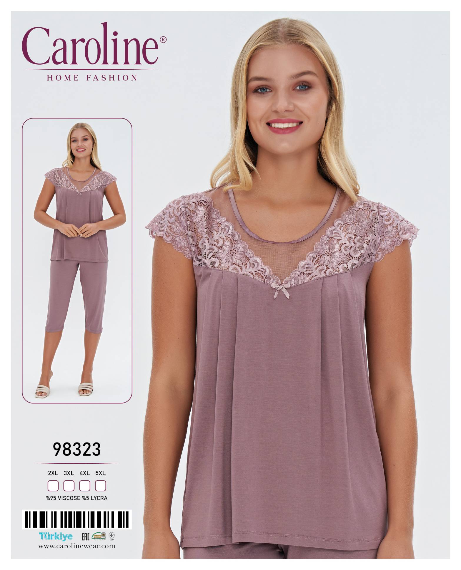 Caroline 98323 пижама 4XL
