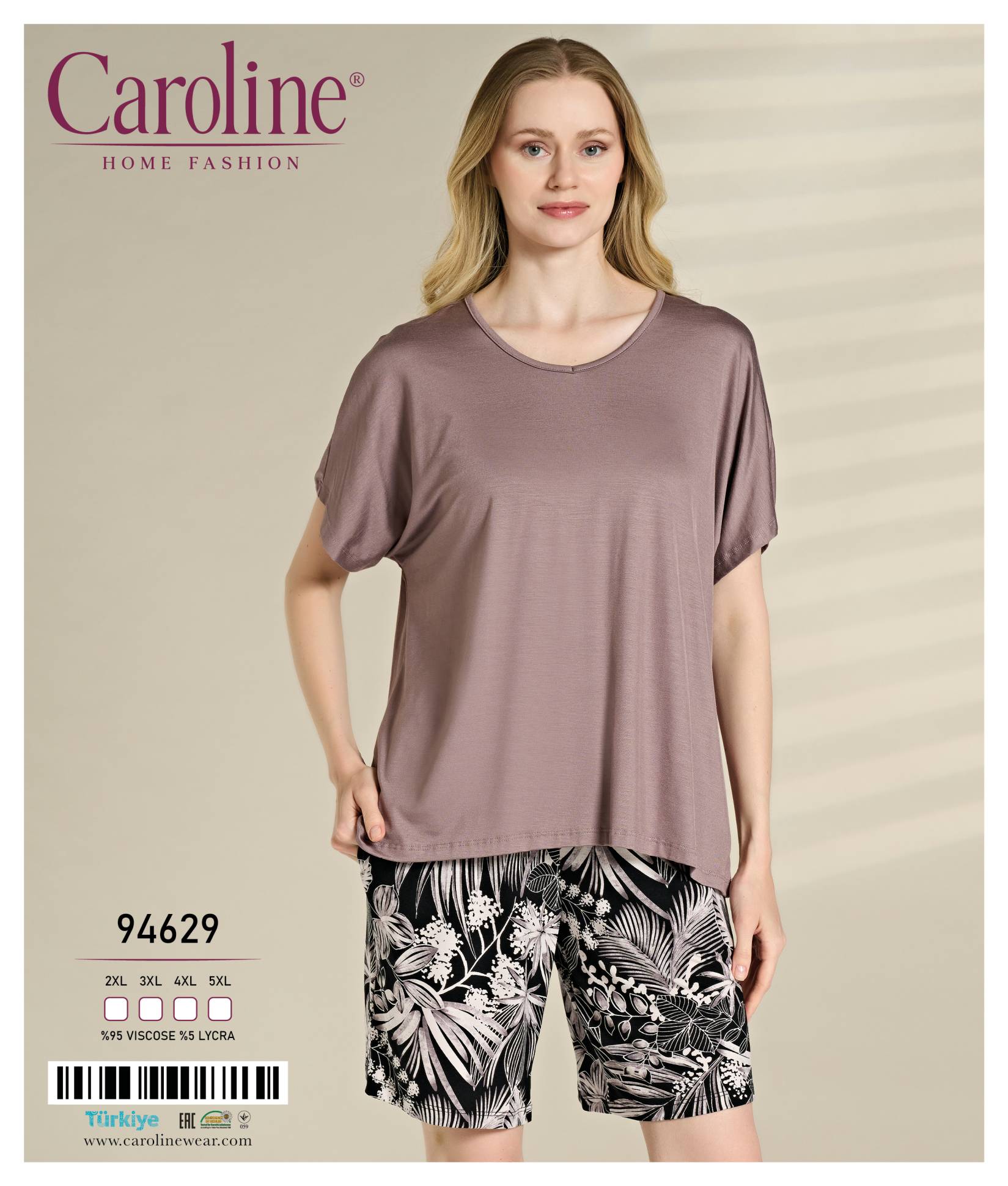 Caroline 94629 пижама 2XL, 3XL, 4XL, 5XL